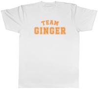 Shopagift Team Ginger Mens T-Shirt Ginger Redhead Hair Tee White