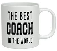 Shopagift The Best Coach in The World White 10oz Novelty Gift Mug Cup