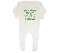 Shopagift The Bug Life Chose Me Funny Insect Lover Baby Romper Boys Girls White