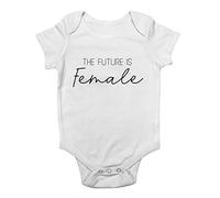 Shopagift The Future is Female Baby Vest Bodysuit White