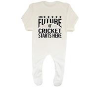Shopagift The Future of Cricket Starts Here Baby Romper White