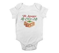 Shopagift The Lasagne Life Chose Me Baby Grow Vest Cheesy Italian Goodness Bodysuit Boys Girls