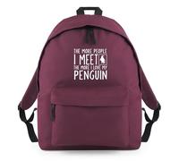 Shopagift The More People I Meet The More I Love Penguin Backpack Rucksack 18 Litres Capacity - 42cm x 31cm x 21cm
