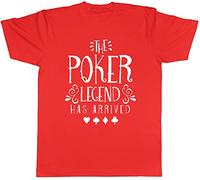 Shopagift The Poker Legend has Arrived T-Shirt Red