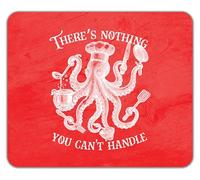 Shopagift There's Nothing You Can't Handle Octopus Chef Mouse Mat Pad 24cm x 19cm