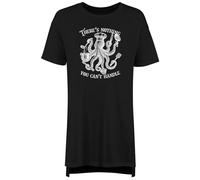 Shopagift There's Nothing You Can't Handle Octopus Chef Women's Nightie Night Shirt Black