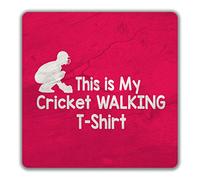 Shopagift This is My Cricket T-Shirt 2 Pack Coasters - 9cm x 9cm