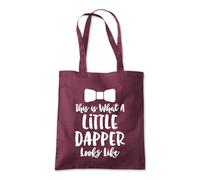Shopagift This is What a Little Dapper Looks Like Tote Shopping Beach Bag 10 Litres Capacity - 42cm x 38cm