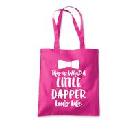 Shopagift This is What a Little Dapper Looks Like Tote Shopping Beach Bag 10 Litres Capacity - 42cm x 38cm