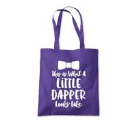 Shopagift This is What a Little Dapper Looks Like Tote Shopping Beach Bag 10 Litres Capacity - 42cm x 38cm