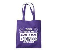 Shopagift This is what an Amazing Engineer Looks Like Tote Shopping Beach Bag 10 Litres Capacity - 42cm x 38cm