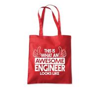 Shopagift This is what an Amazing Engineer Looks Like Tote Shopping Beach Bag 10 Litres Capacity - 42cm x 38cm