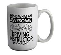 Shopagift This is What an Awesome and Amazing Driving Instructor Looks Like White 15oz Large Mug Cup