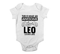Shopagift This is What an Awesome and Amazing Leo Looks Like Baby Grow Vest Bodysuit Gift White