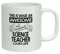 Shopagift This is what an Awesome and Amazing Science Teacher Looks Like White 10oz Novelty Gift Mug Cup