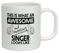 Shopagift This is what an Awesome and Amazing Singer Looks Like White 10oz Mug Cup