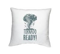 Shopagift Tornado Ready Cushion Cover Weather Storm Hurricane Bedroom Lounge Accessory - 40cm x 40cm