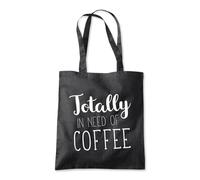 Shopagift Totally In Need of Coffee Caffeine Tote Shopping Beach Bag 10 Litres Capacity - 42cm x 38cm