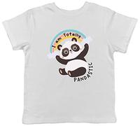 Shopagift Totally Pandastic Kids T-Shirt Panda Lover Kawaai Childrens Tee Gift White