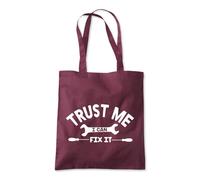 Shopagift Trust me I Can Fix It DIY Tools Repair Tote Shopping Beach Bag 10 Litres Capacity - 42cm x 38cm