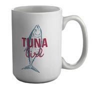 Shopagift Tuna Girl Mug World Tuna Fish Day White 15oz Large Ceramic Cup