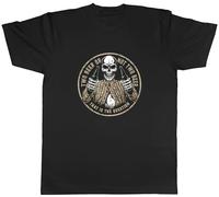 Shopagift Two Beer or not to Beer Mens T-Shirt That is The Question Skeleton Tee Black