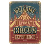 Shopagift Ultimate Circus Experience Metal Poster Wall Tin Sign Man Cave Shed Bar Bedroom Home Kitchen - A3