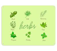 Shopagift Ultimate Herbs Collection Metal Sign Plaque Wall Art Decor for Man Cave Shed Pubs Garage Kitchen House - A5