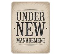 Shopagift Under New Management Metal Poster Wall Tin Sign Man Cave Shed Bar Bedroom Home Kitchen - A4