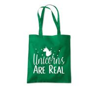 Shopagift Unicorns Are Real Fantasy Mythical Tote Shopping Beach Bag 10 Litres Capacity - 42cm x 38cm