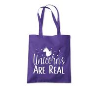 Shopagift Unicorns Are Real Fantasy Mythical Tote Shopping Beach Bag 10 Litres Capacity - 42cm x 38cm