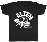 Shopagift Unisex Alien in Disguise T-Shirt Black