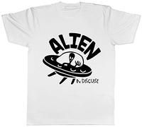 Shopagift Unisex Alien in Disguise T-Shirt White