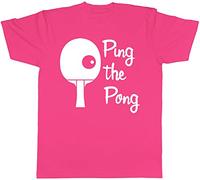 Shopagift Unisex - Ping The Pong T-Shirt Pink