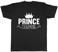 Shopagift Unisex - Prince Charming T-Shirt Black