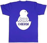 Shopagift Unisex Spring Chicken T-Shirt Blue