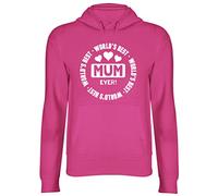 Shopagift Unisex - World's Best Mum Ever Hoodie Hooded Top Pink