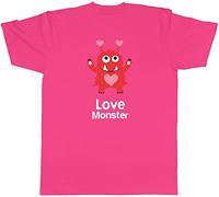 Shopagift Valentines Day Love Monster T-Shirt Gift Pink