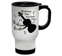 Shopagift Violin Player Travel Mug Making The Strings Sing Gift Stainless Steel 14oz Cup