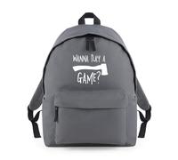 Shopagift Wanna Play a Game Axe Funny Backpack Rucksack 18 Litres Capacity - 42cm x 31cm x 21cm