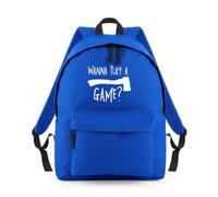 Shopagift Wanna Play a Game Axe Funny Backpack Rucksack 18 Litres Capacity - 42cm x 31cm x 21cm