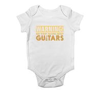 Shopagift Warning Guitars Baby Grow Vest Guitarist Musician Band Bodysuit Gift