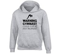 Shopagift Warning Gymnast Could Flip at Any Moment Childrens Kids Hooded Top Hoodie