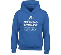 Shopagift Warning Gymnast Could Flip at Any Moment Childrens Kids Hooded Top Hoodie