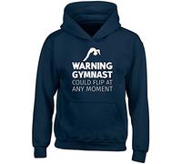 Shopagift Warning Gymnast Could Flip at Any Moment Childrens Kids Hooded Top Hoodie