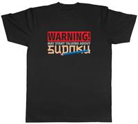 Shopagift Warning Sudoku Mens T-Shirt Brain Teasers Maths Tee Black