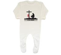 Shopagift We Will Remember- Soldier Baby Grow Romper Suit White