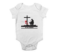 Shopagift We Will Remember- Soldier Baby Vest Bodysuit White