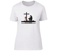 Shopagift We Will Remember- Soldier Fitted Womens T-Shirt White