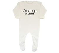 Shopagift Wednesday Baby Grow Romper Suit I'm Allergic to Colour Boys Girls Gift White